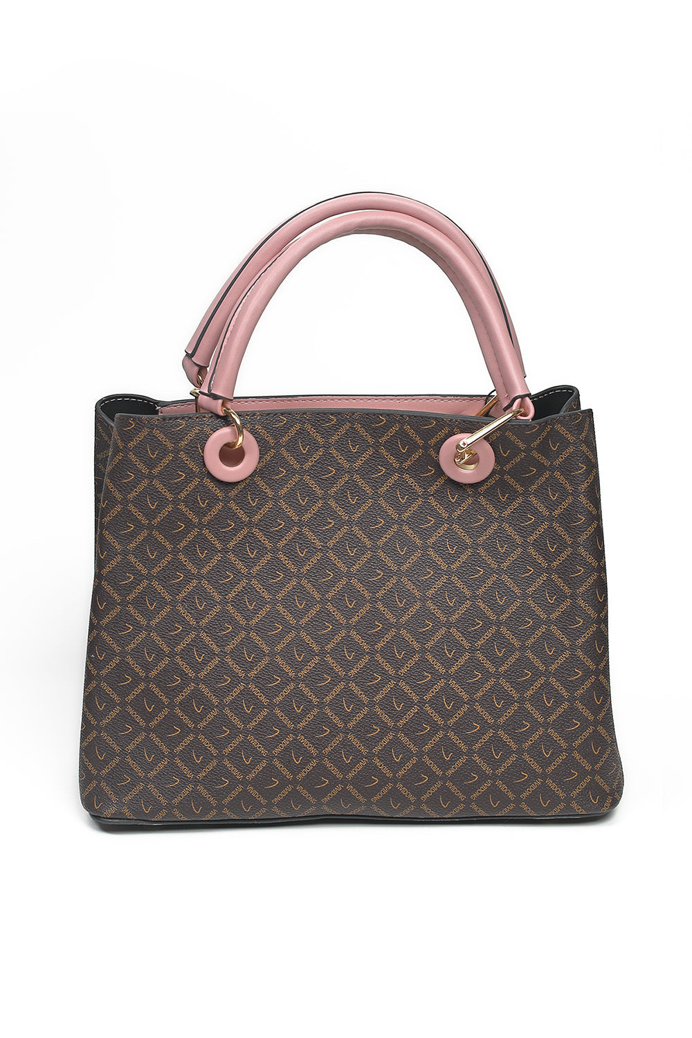 Nishat Linen - Brown & Pink Hand Bag-430232113-W22