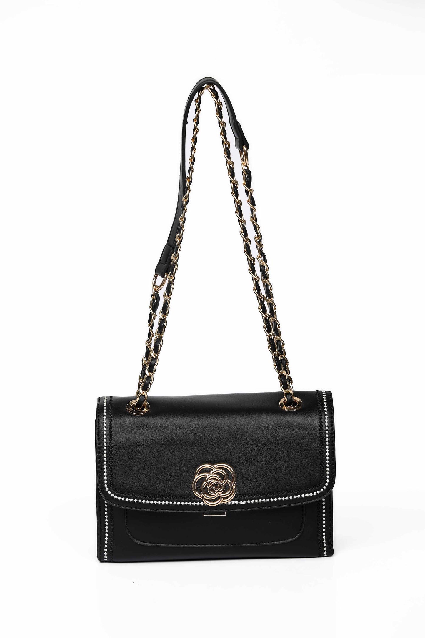 Nishat Linen - Black Shoulder Bag-430332103