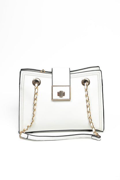 Nishat Linen - White Shoulder Bag-430342112-W22
