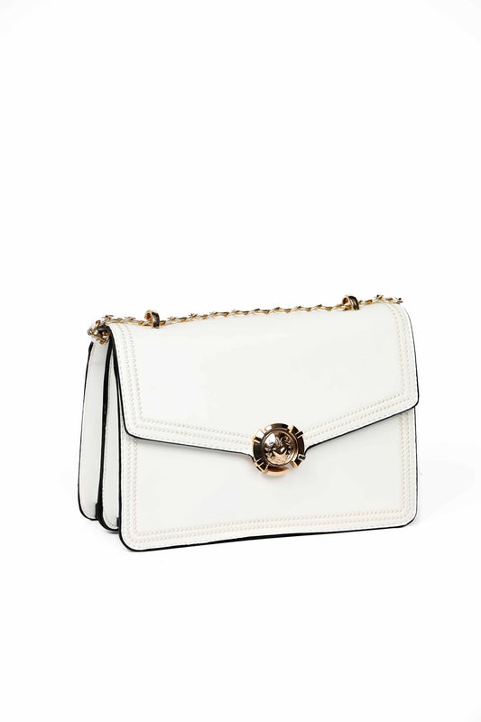 Nishat Linen - White Hand Bag-430352112
