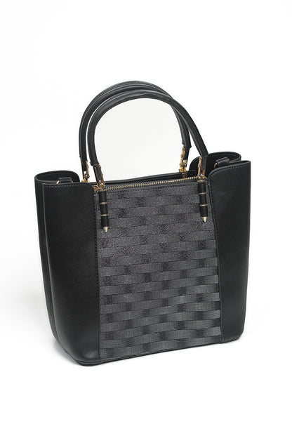 Nishat Linen - Black Shoulder Bag-430452103-W22