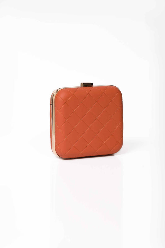 Nishat Linen - Orange Clutch-430562106