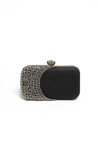 Nishat Linen - Black Clutch-430632103-W22