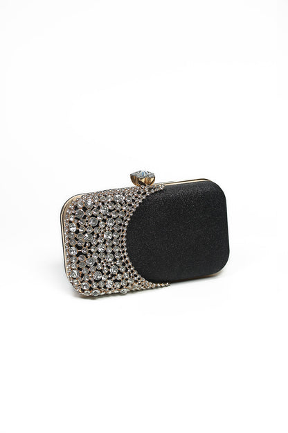 Nishat Linen - Black Clutch-430632103-W22