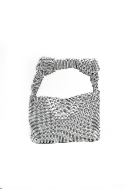 Nishat Linen - Silver Clutch-430662120-W22