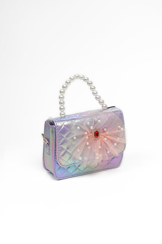 Nishat Linen - Purple Kids Bag-430672109-W22