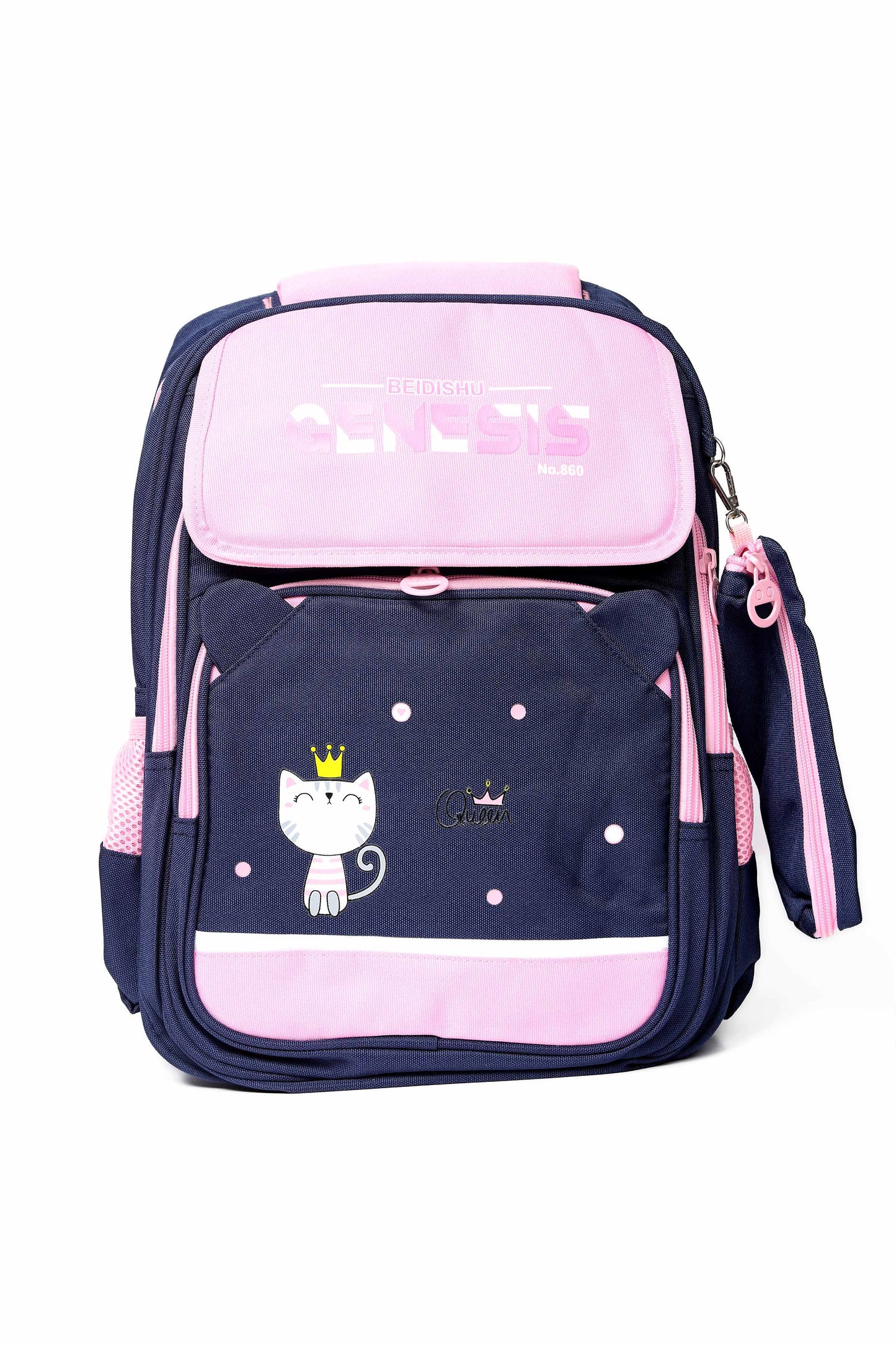 Nishat Linen - Pink & Navy Kids Back Pack-430872105