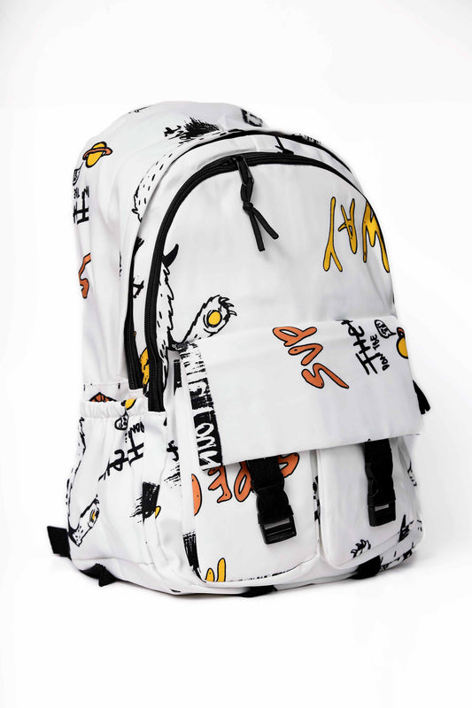 Nishat Linen - White Kids Back Pack-431182112