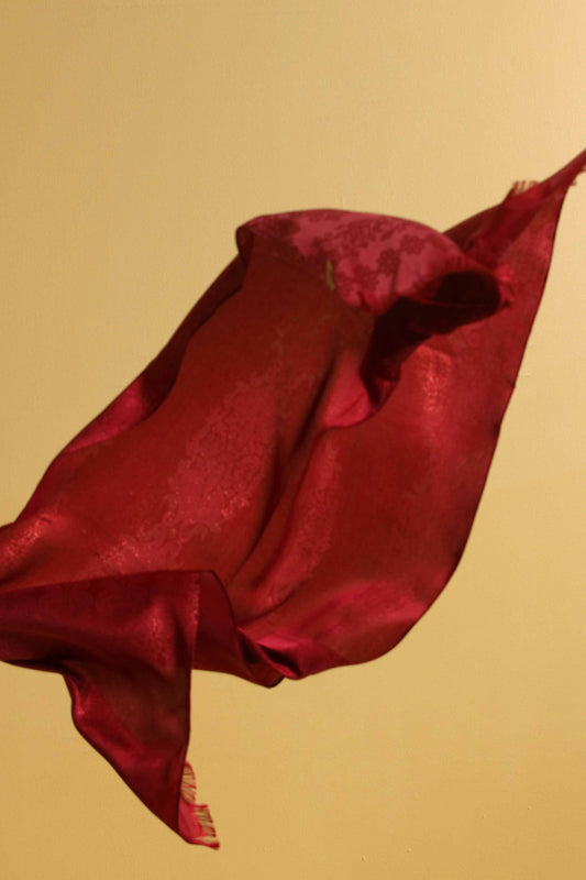 Nishat Linen - Red Women Scarf - 432062101