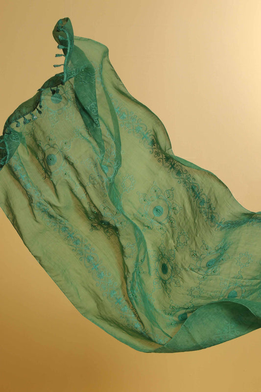 Nishat Linen - Green Women Scarf - 432142104
