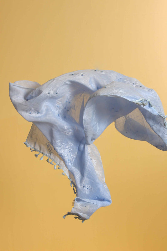 Nishat Linen - Blue Women Scarf - 432162108