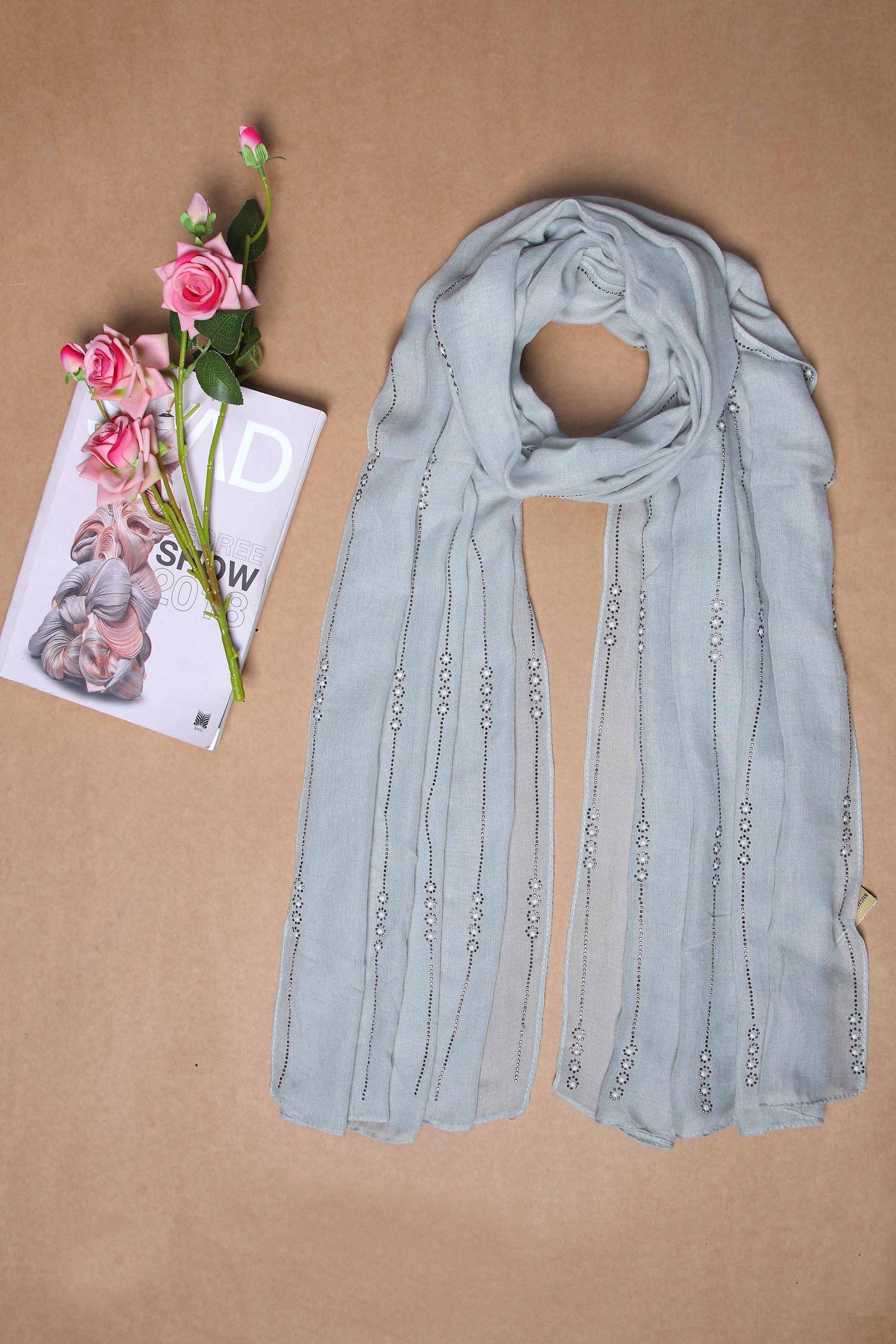 Nishat Linen - Light Grey Women Scarf - 432362111