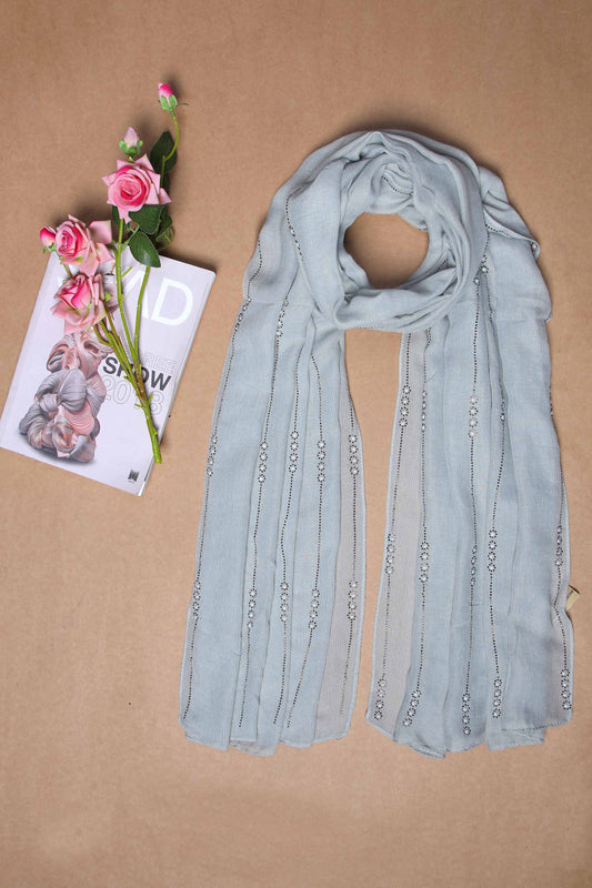Nishat Linen - Light Grey Women Scarf - 432362111