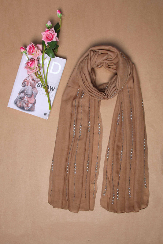 Nishat Linen - Coffee Women Scarf - 432362117
