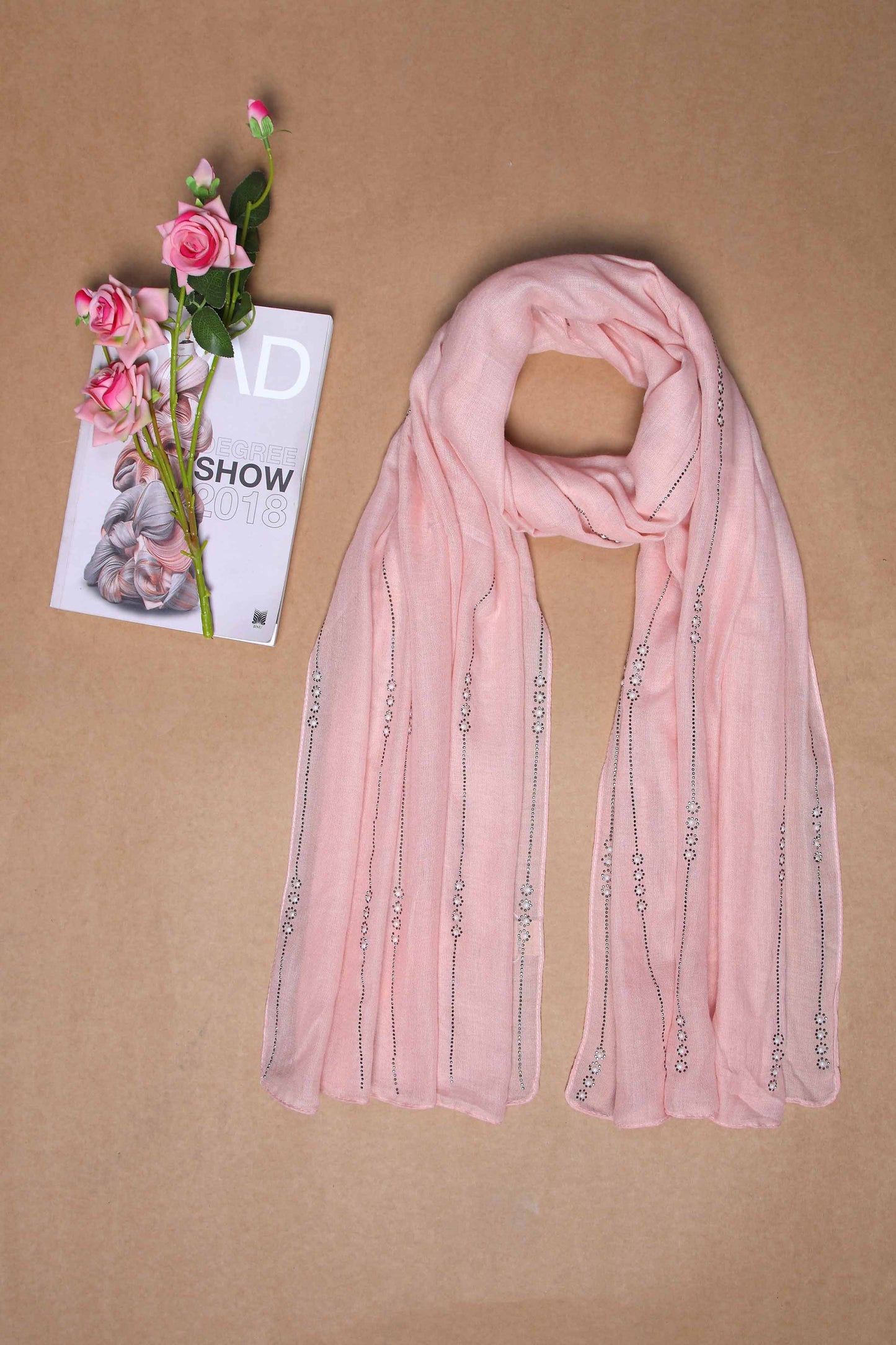 Nishat Linen - Peach Women Scarf - 432362124