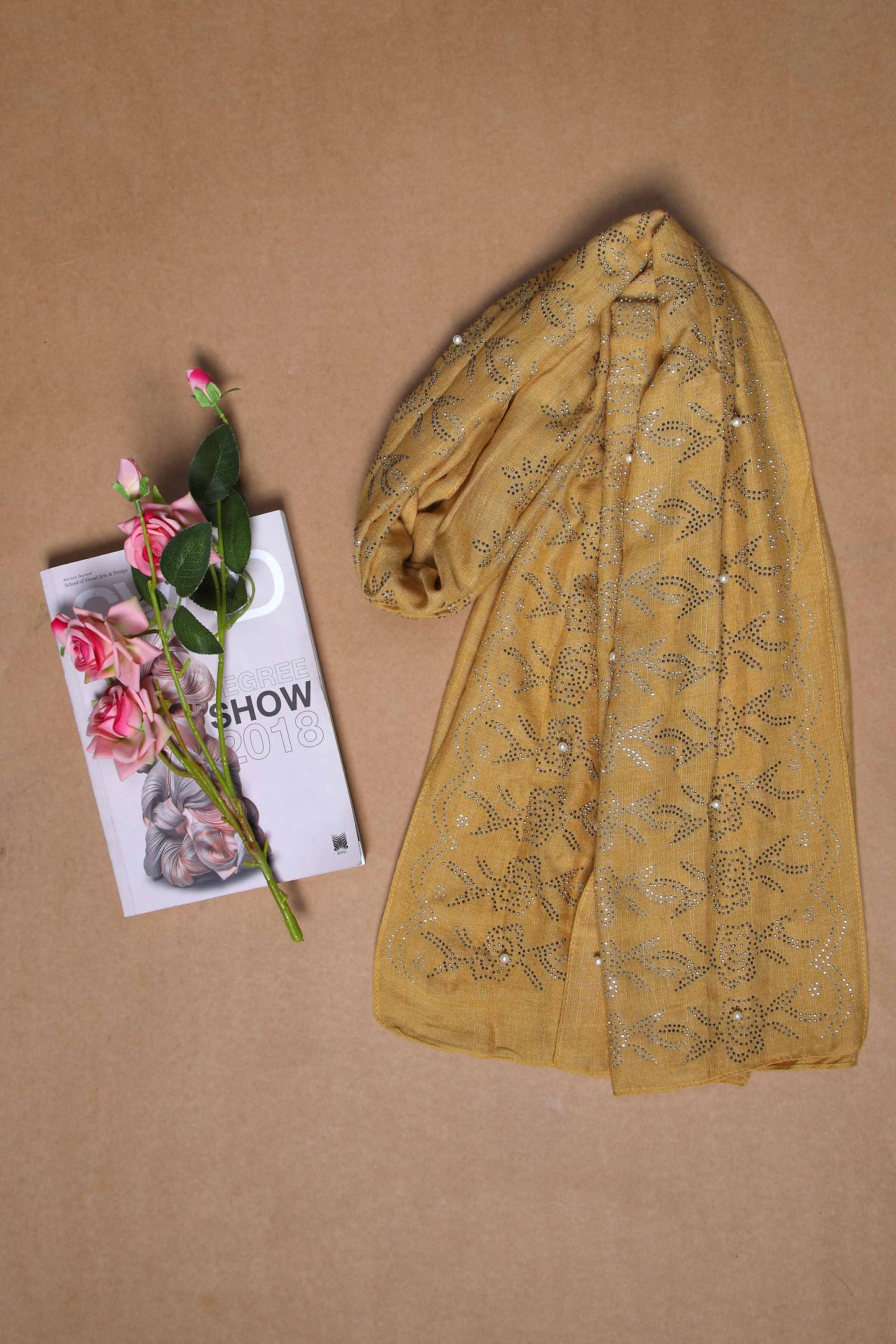 Nishat Linen - Yellow Women Scarf - 432372102