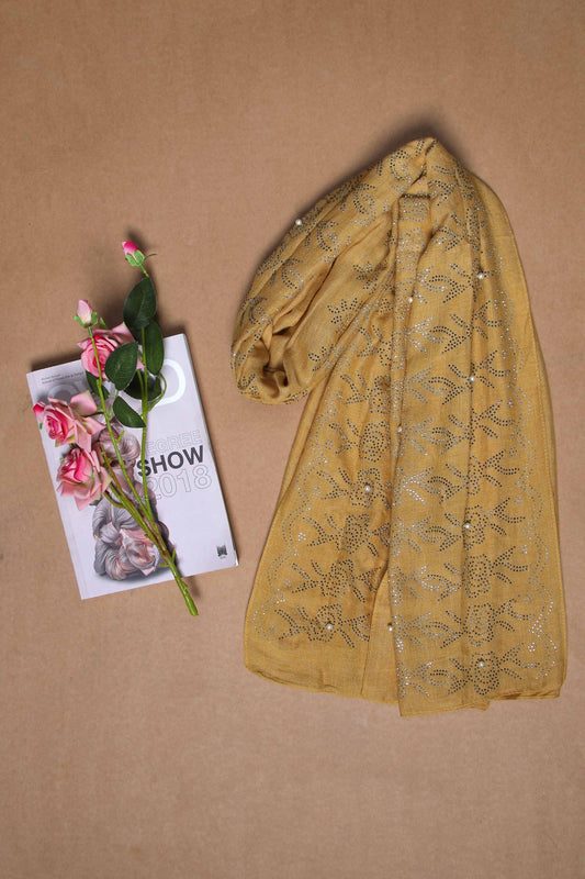 Nishat Linen - Yellow Women Scarf - 432372102