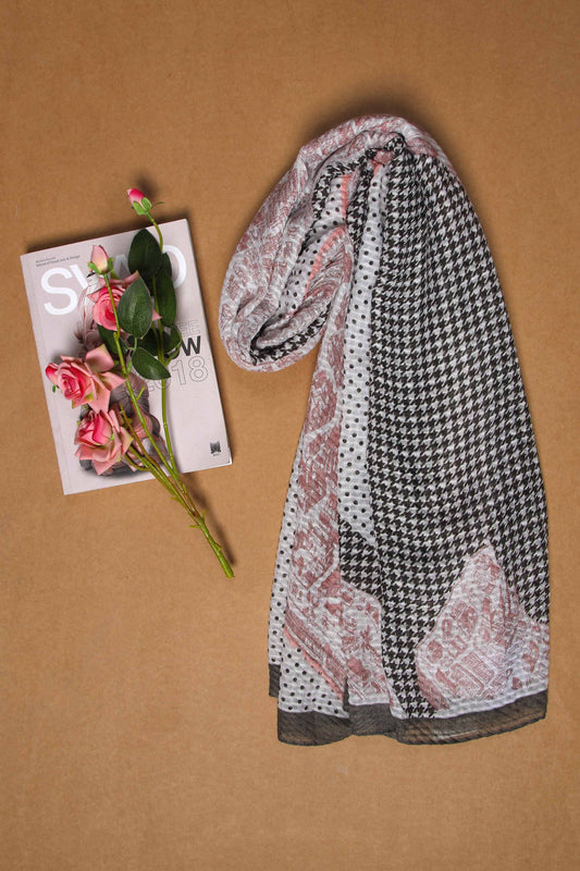 Nishat Linen - Peach Women Scarf - 432512124