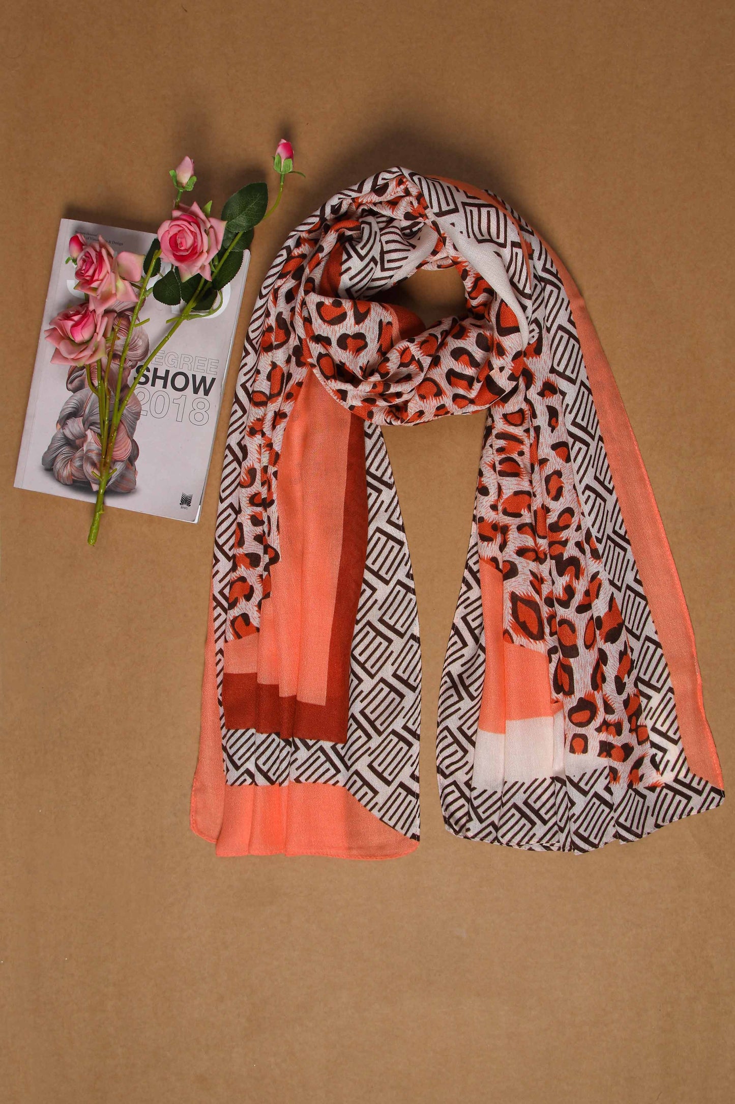 Nishat Linen - Orange Women Scarf - 432522106