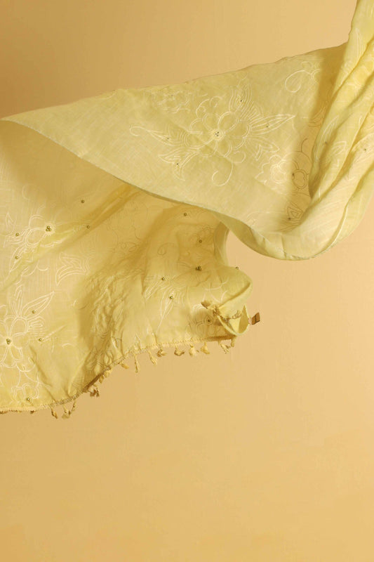 Nishat Linen - Yellow Women Scarf - 432672102