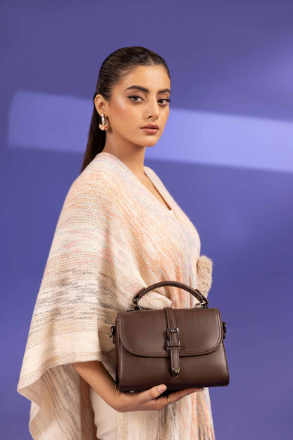 Nishat Linen - Coffee Shoulder Bag-433482117