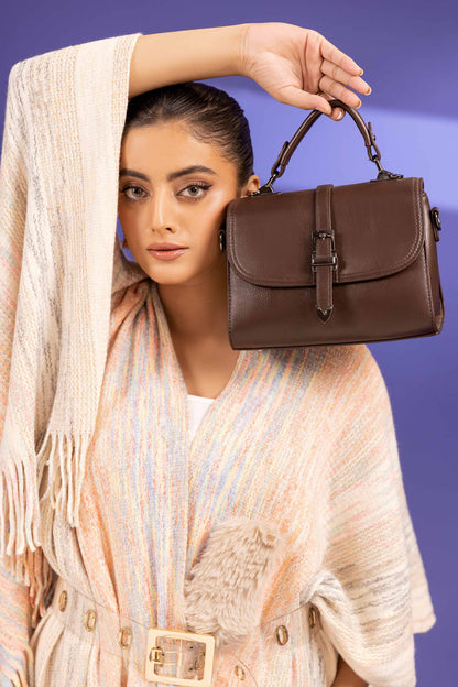 Nishat Linen - Coffee Shoulder Bag-433482117
