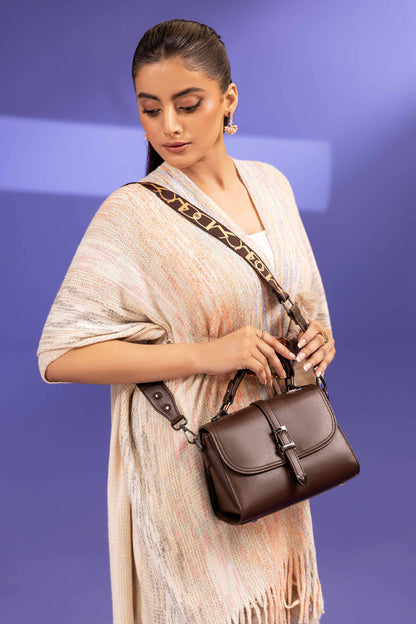 Nishat Linen - Coffee Shoulder Bag-433482117