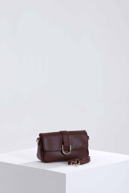 Nishat Linen - Coffee Shoulder Bag-433492117