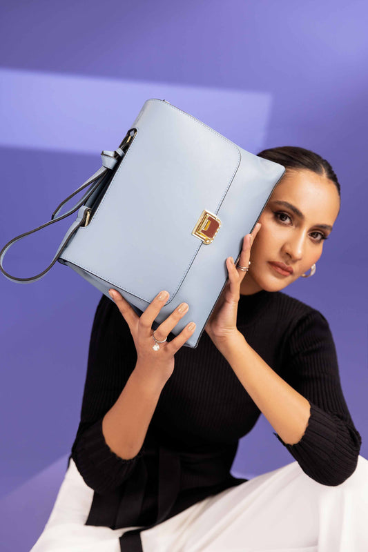 Nishat Linen - Blue Shoulder Bag-433592108