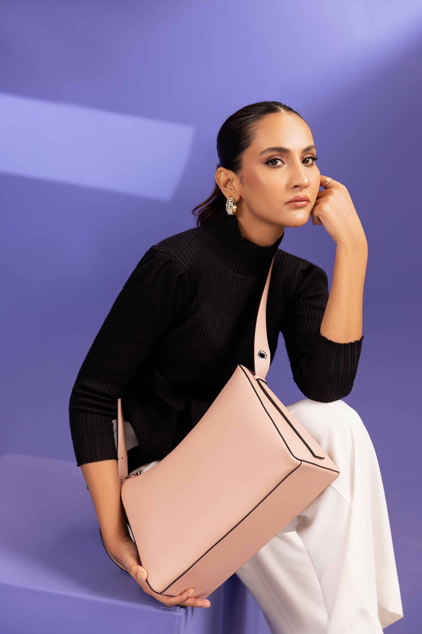 Nishat Linen - Pink Shoulder Bag-433622105