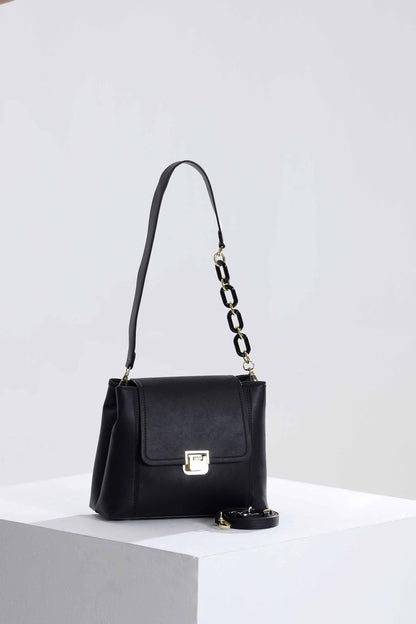 Nishat Linen - Black Shoulder Bag-433632103