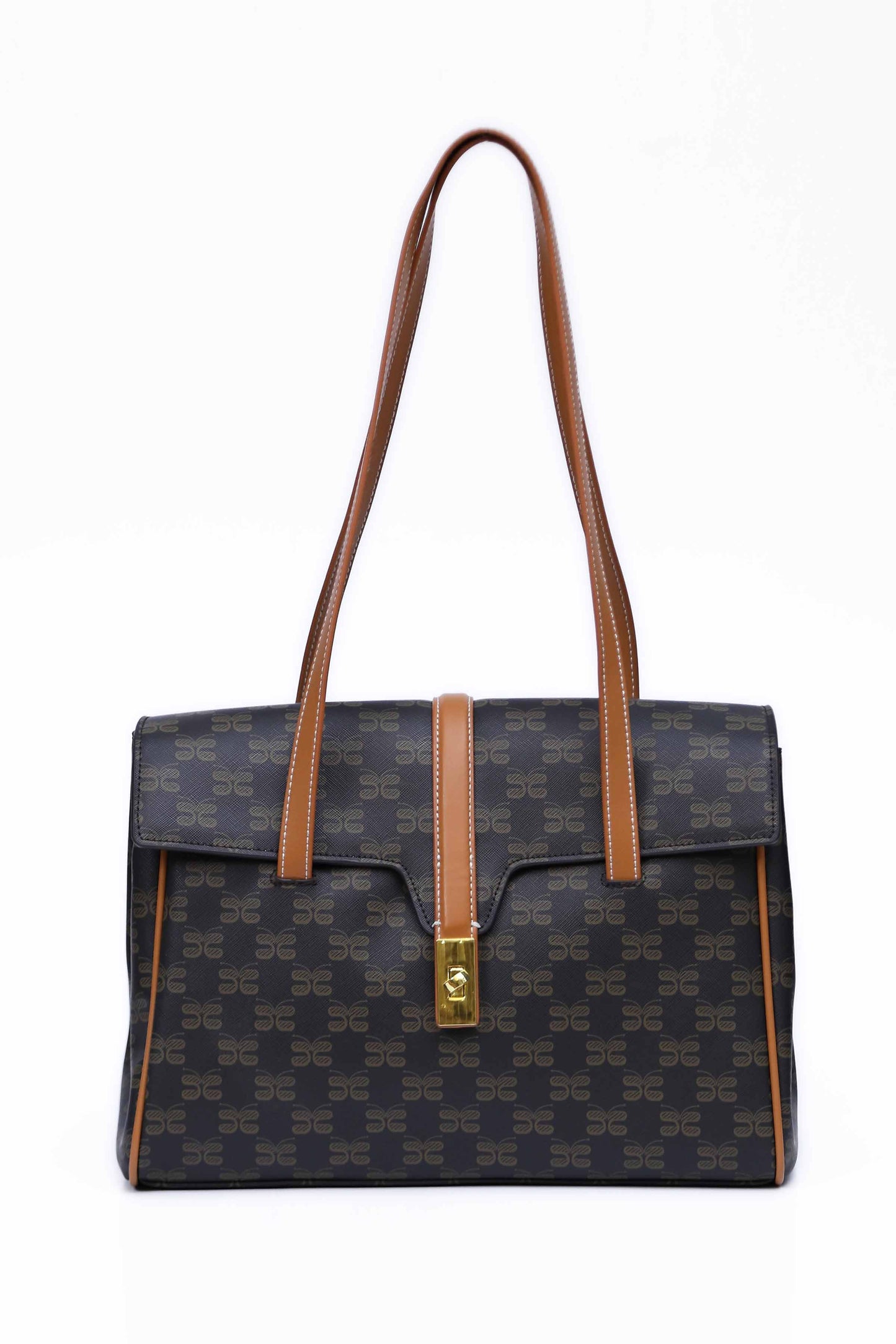Nishat Linen - Black & Brown Hand Bag - 433702103
