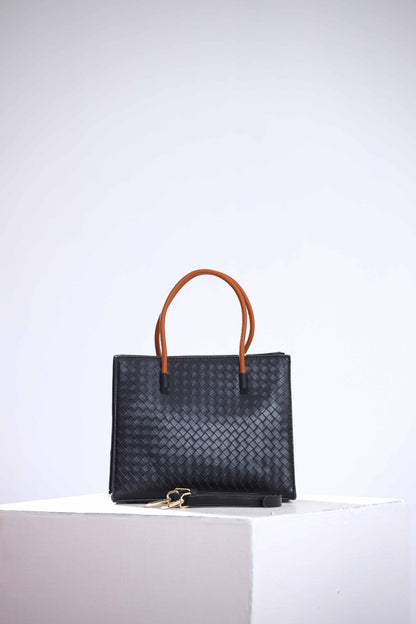 Nishat Linen - Black Shoulder Bag-434012103