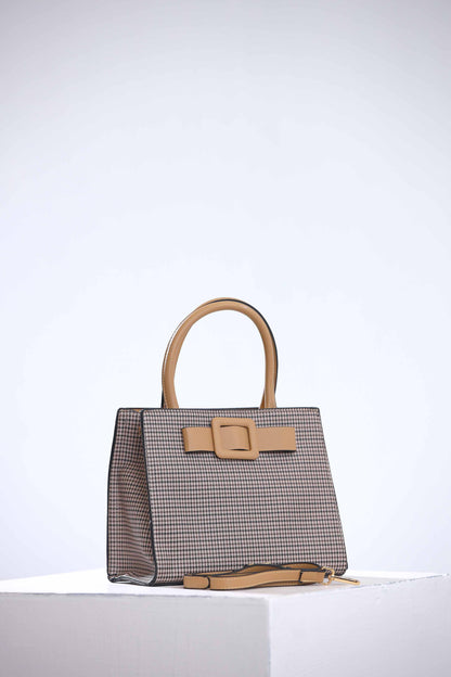 Nishat Linen - Beige/Grey Shoulder Bag-434102118