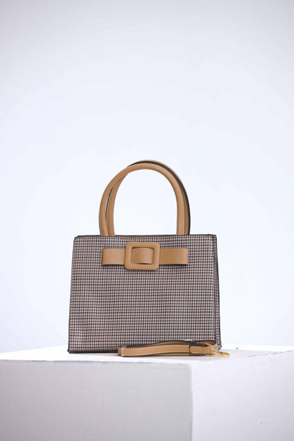 Nishat Linen - Beige/Grey Shoulder Bag-434102118