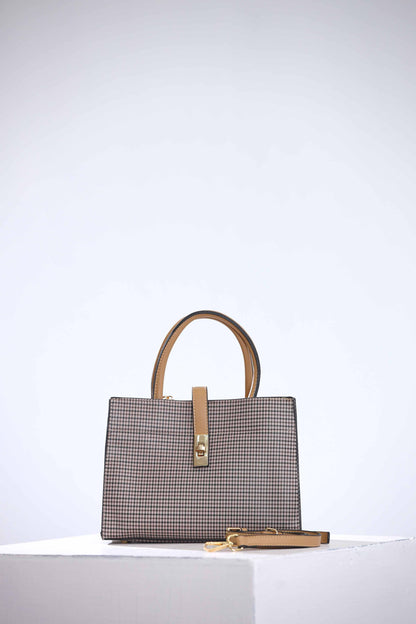 Nishat Linen - Beige/Grey Shoulder Bag-434112118