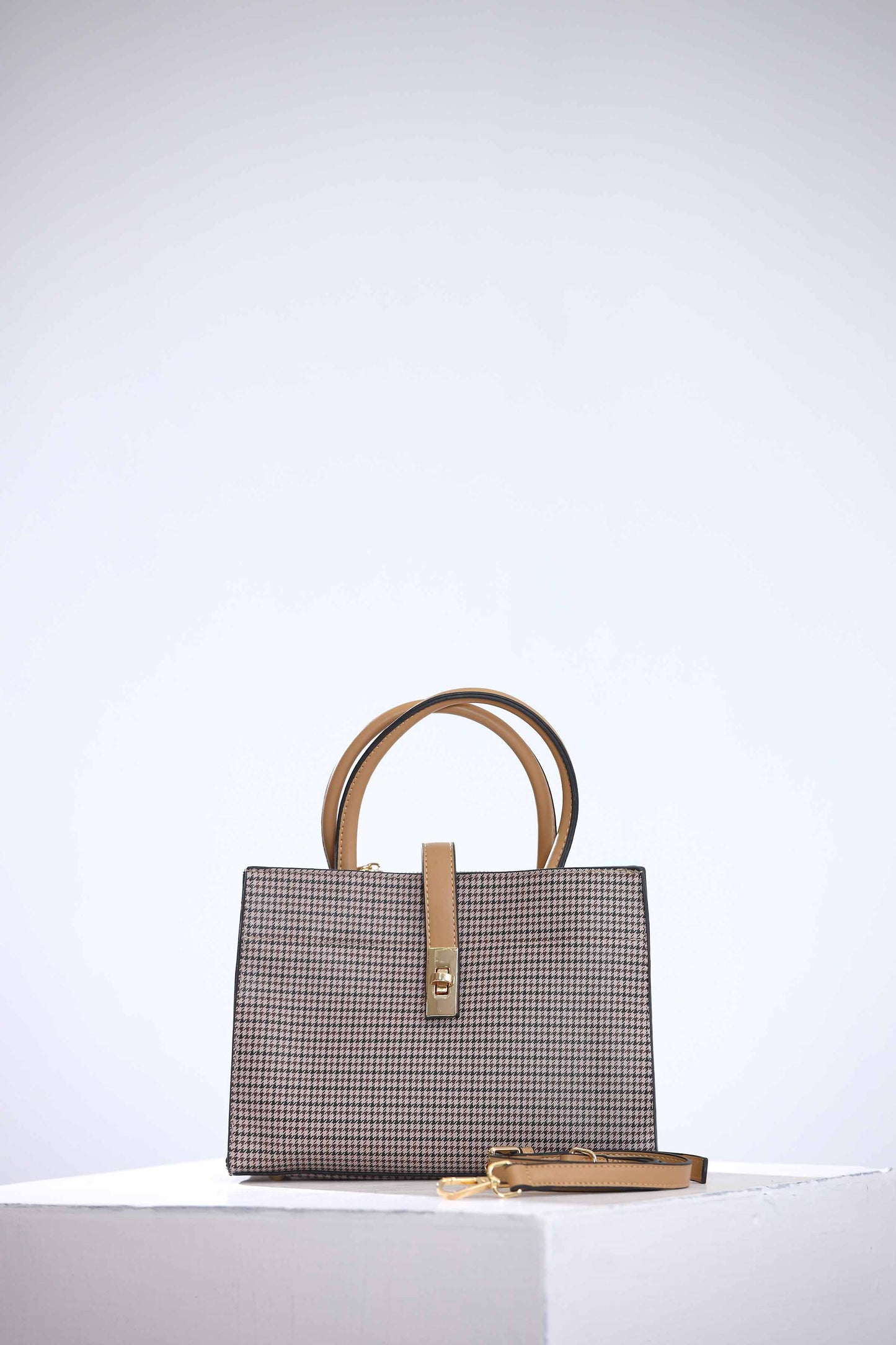 Nishat Linen - Beige/Grey Shoulder Bag-434112118