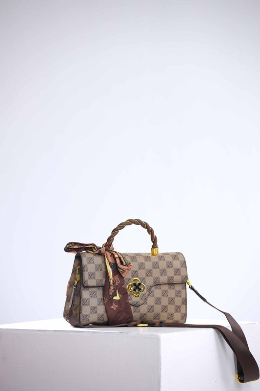 Nishat Linen - Khaki Shoulder Bag-434182130