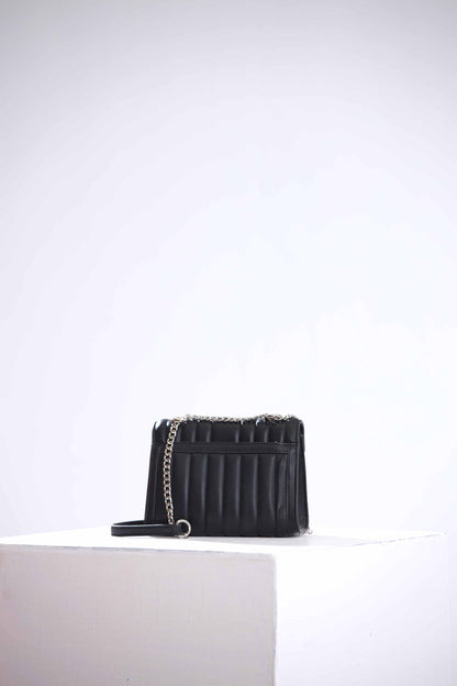 Nishat Linen - Black Shoulder Bag-434252103