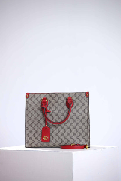 Nishat Linen - Grey/Red Hand Bag-434332101