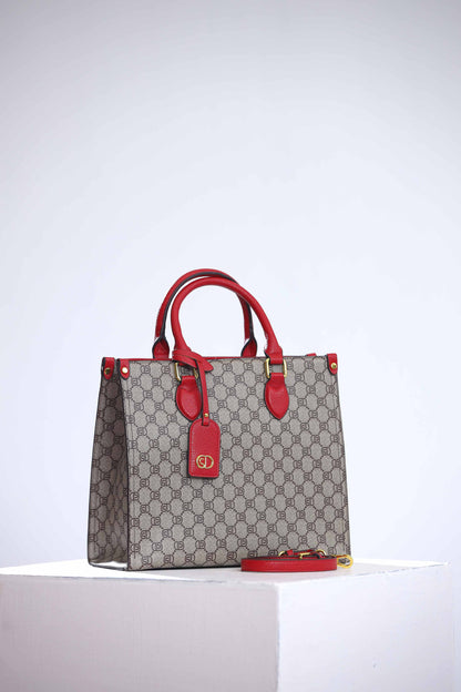 Nishat Linen - Grey/Red Hand Bag-434332101
