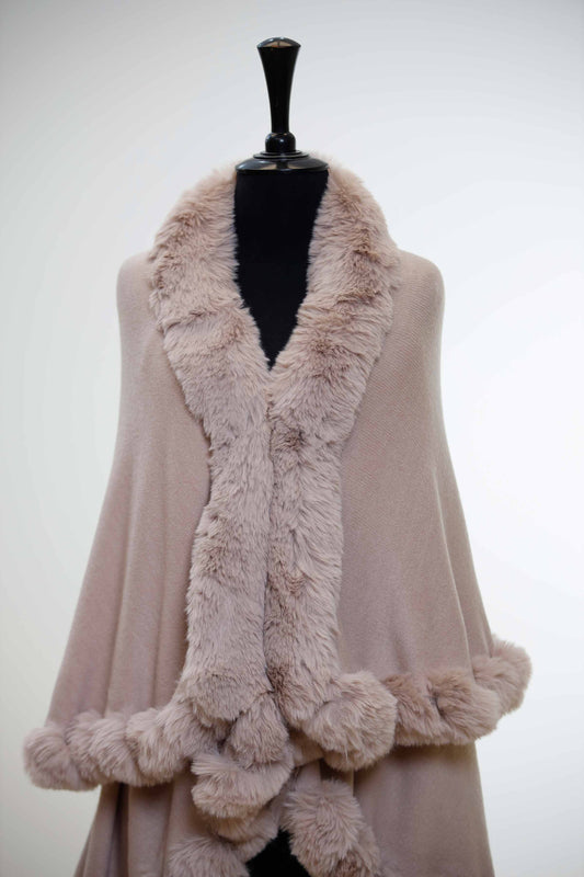 Nishat Linen - Pink Cape Shawl-434352105