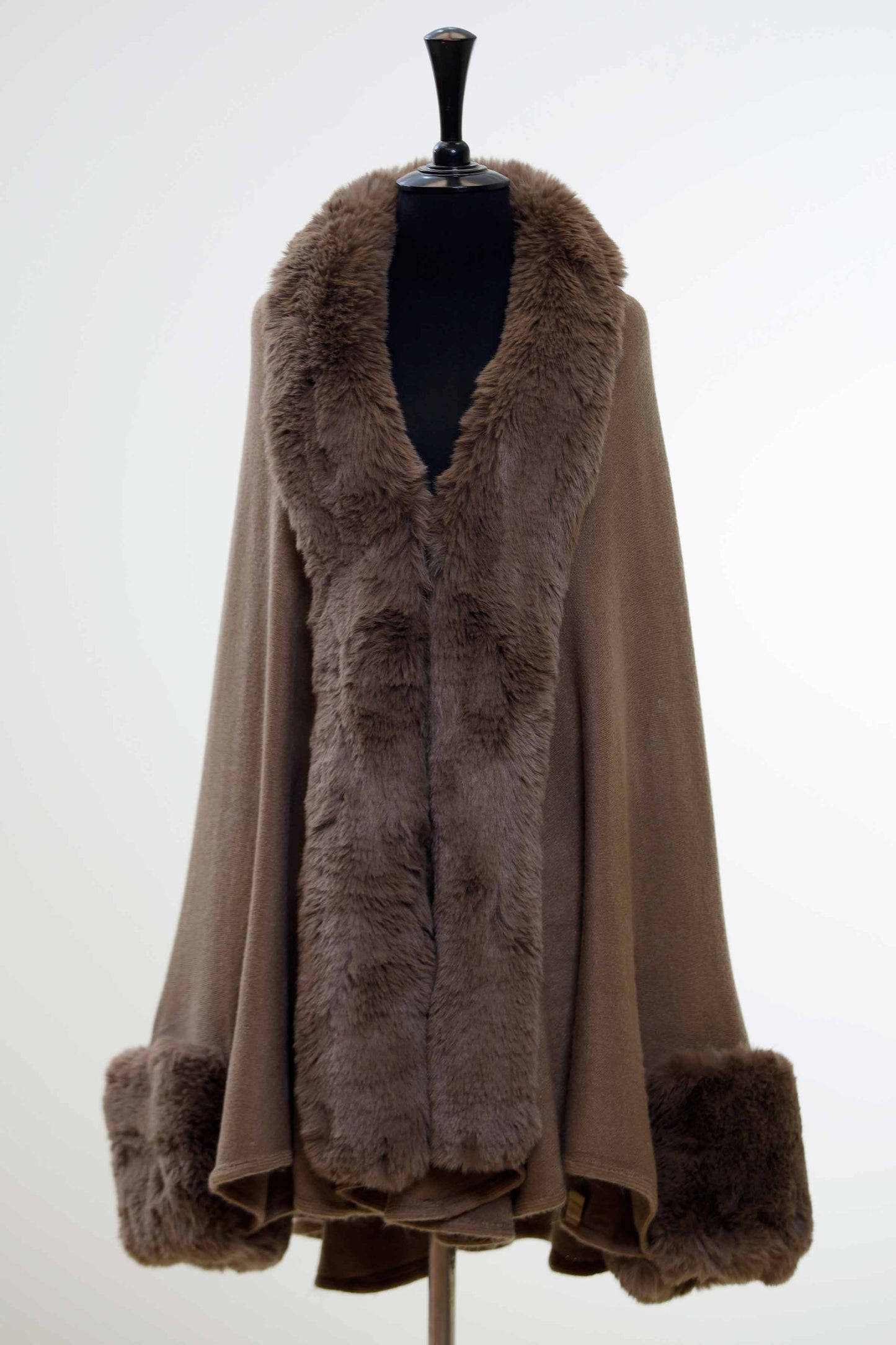Nishat Linen - Khaki Cape Shawl-434372130