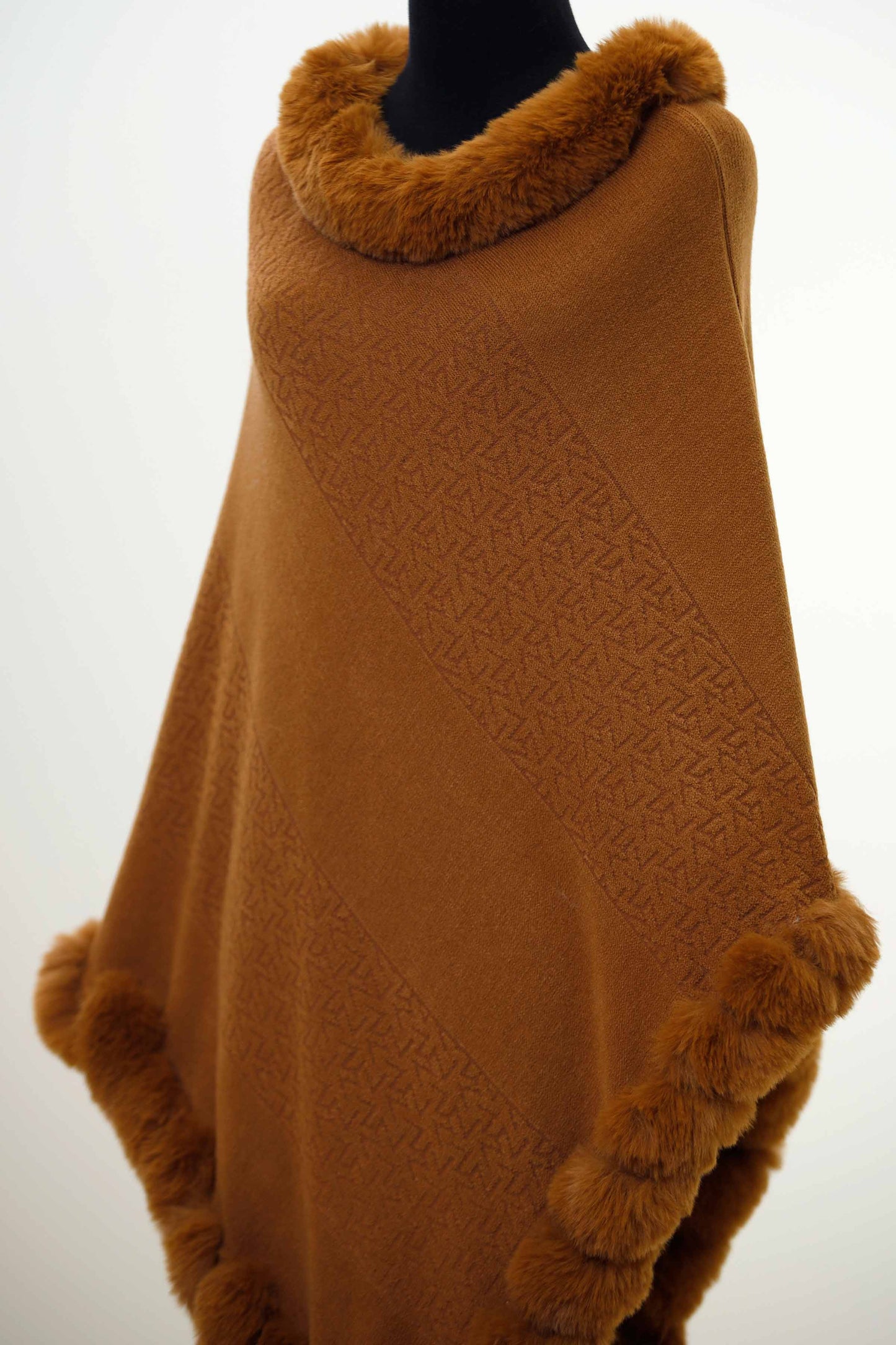 Nishat Linen - Khaki Cape Shawl-434412130