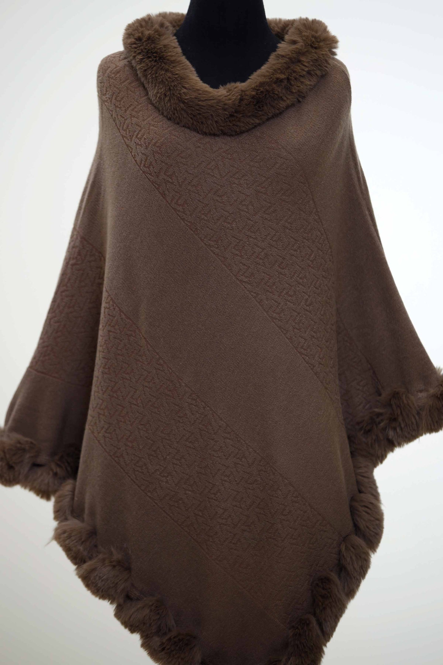 Nishat Linen - Camel Cape Shawl-434412129