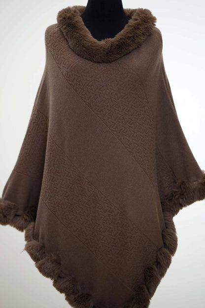 Nishat Linen - Camel Cape Shawl-434412129