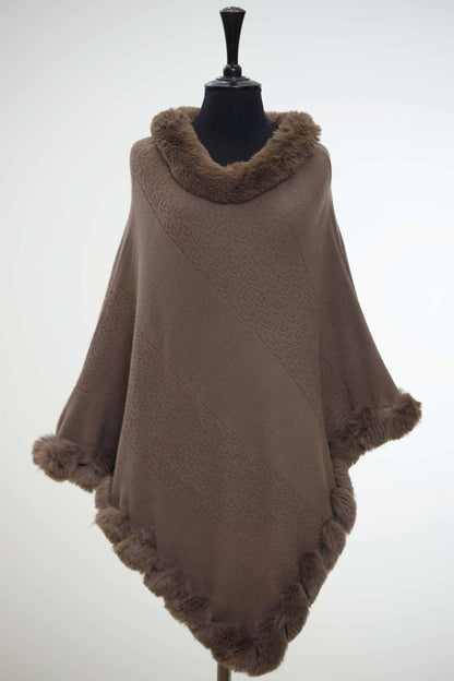 Nishat Linen - Camel Cape Shawl-434412129