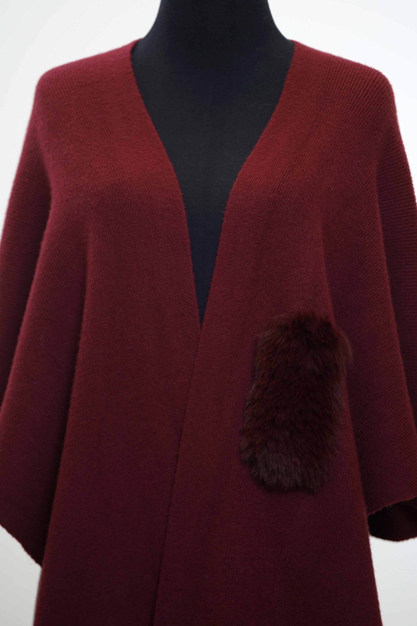 Nishat Linen - Red Cape Shawl-434422101