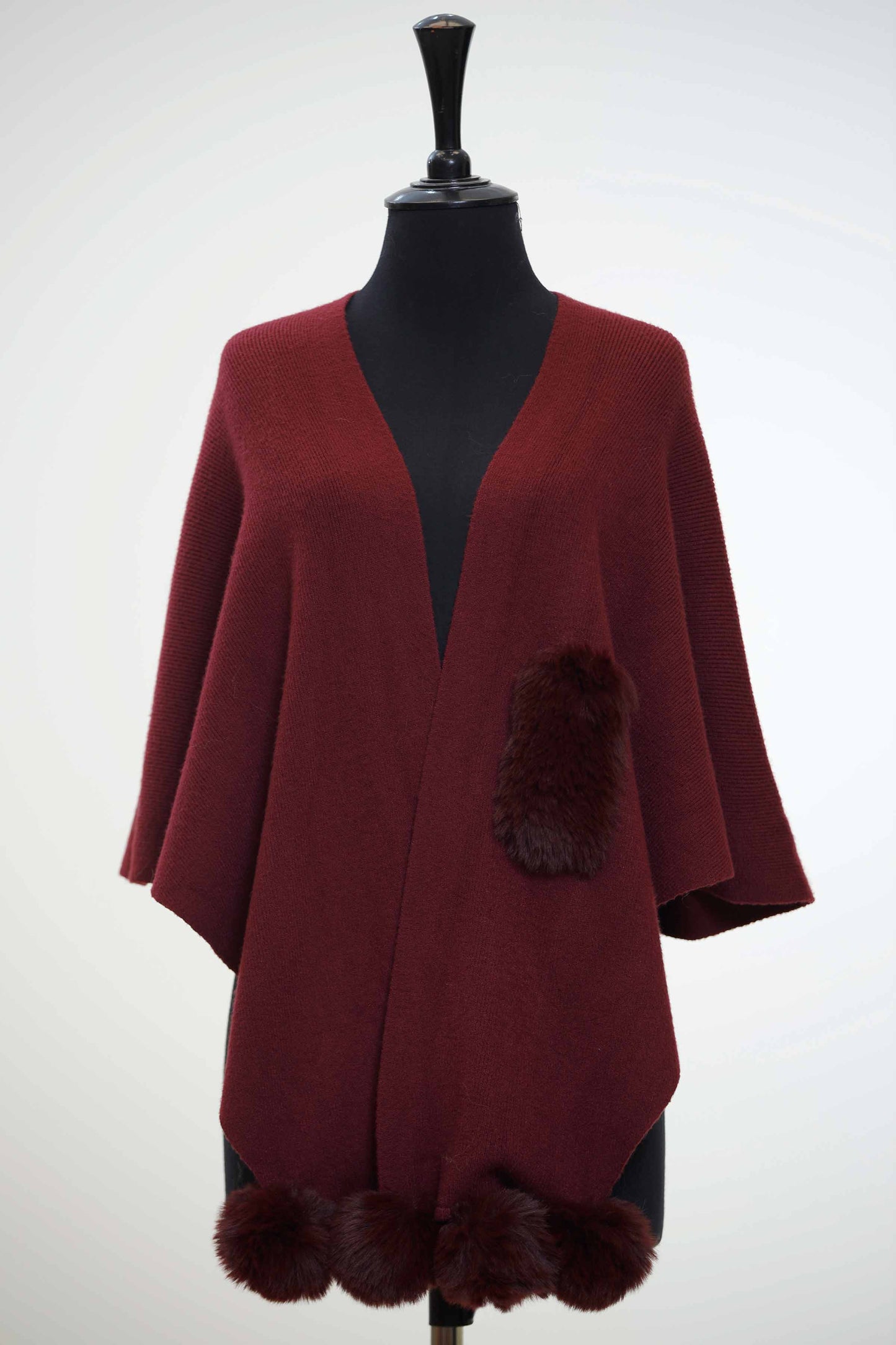 Nishat Linen - Red Cape Shawl-434422101