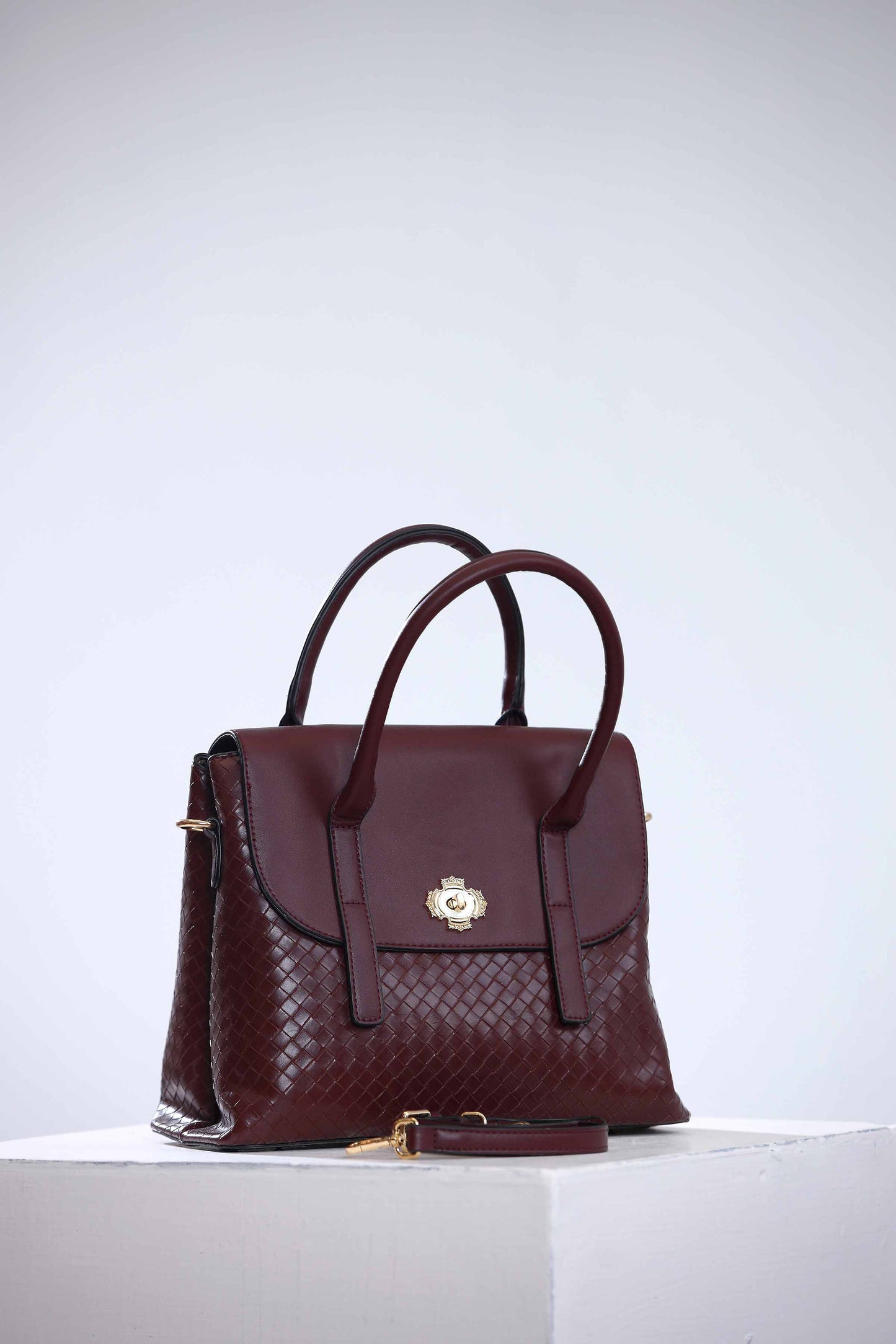 Nishat Linen - Maroon Hand Bag-434612122